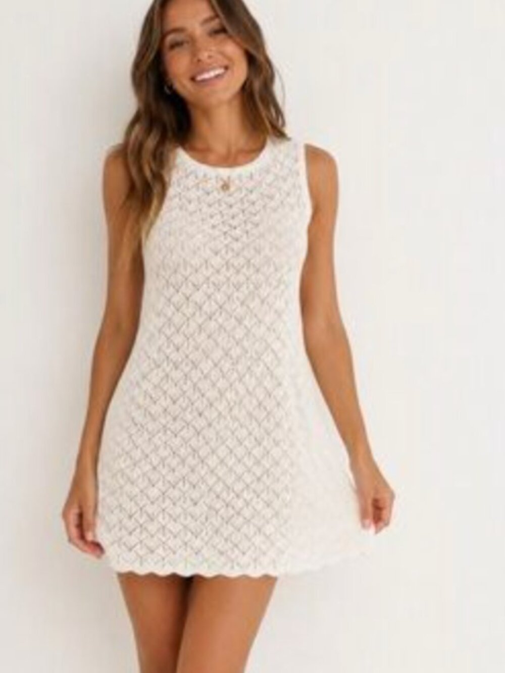 Abercrombie Crochet-Style Mini Dress Coverup